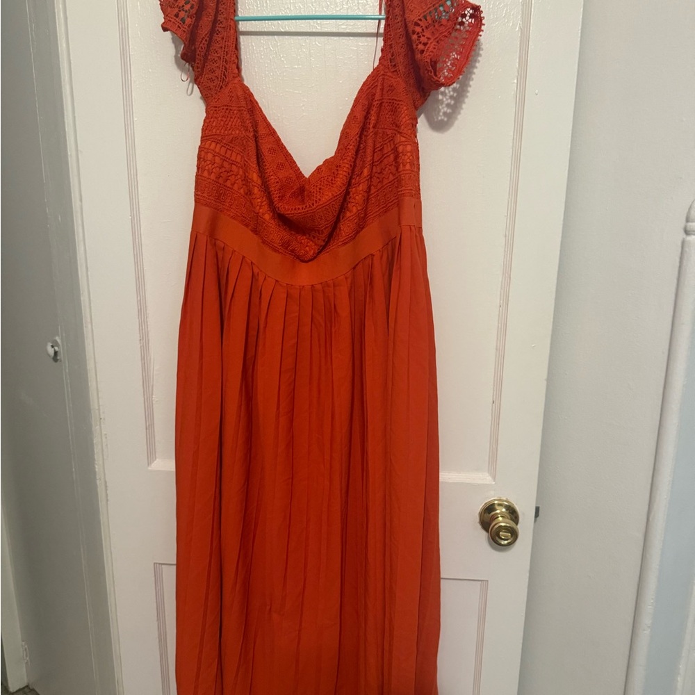 ASOS Vibrant Orange Maxi Dress